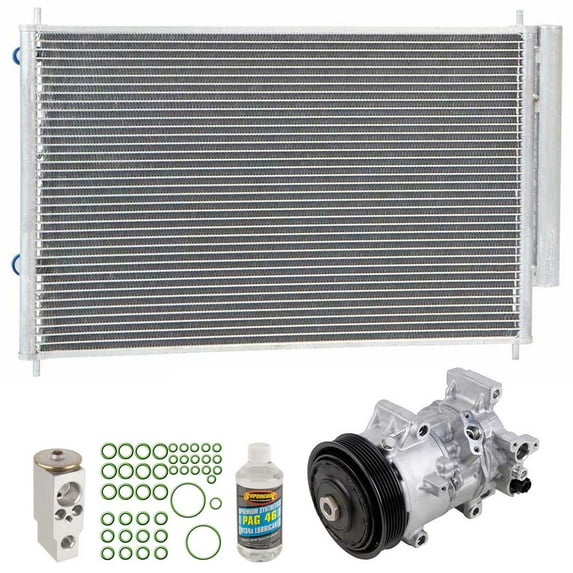 OEM AC Compressor & A/C Kit For Toyota Corolla 2014 2015 2016 - Includes Condenser, Drier, Expansion Valve, Oil, O-Rings - BuyAutoParts