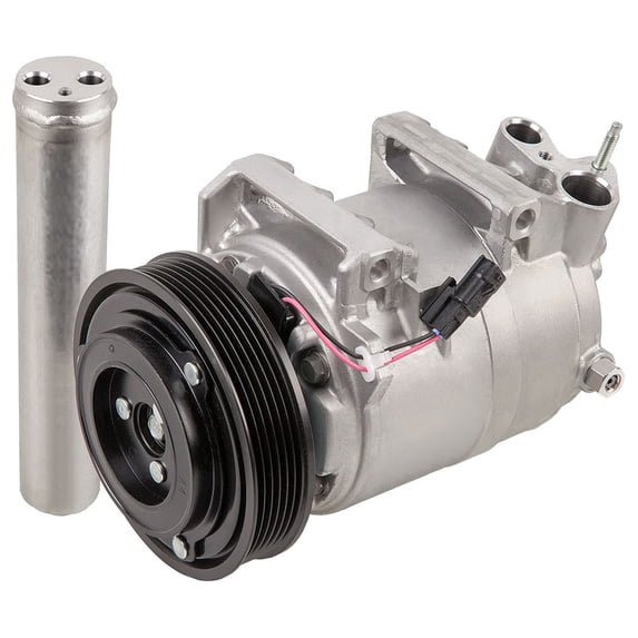 OEM AC Compressor w/ A/C Clutch & Drier For Nissan Rogue 2008 2009 2010 2011 2012 2013 - BuyAutoParts