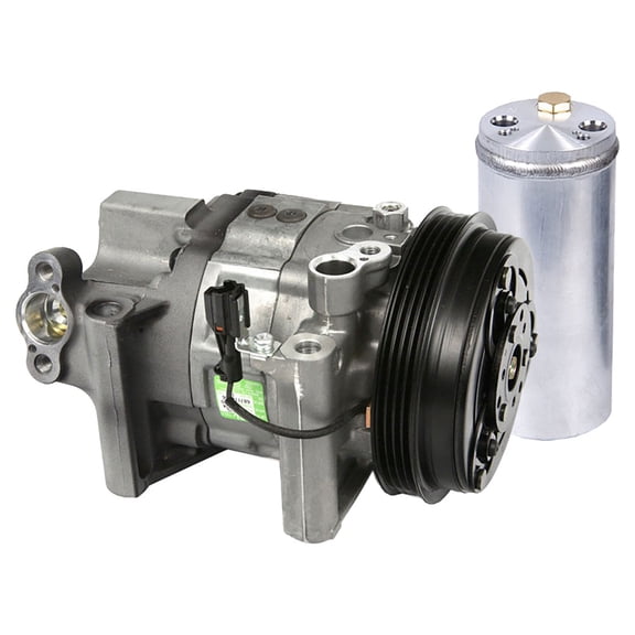 OEM AC Compressor w/ A/C Clutch & Drier For Subaru Legacy Outback & Baja 2.5L 2000 2001 2002 2003 w/ 4-Groove Pulley - BuyAutoParts