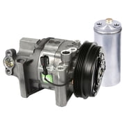 OEM AC Compressor w/ A/C Clutch & Drier For Subaru Legacy Outback & Baja 2.5L 2000 2001 2002 2003 w/ 4-Groove Pulley - BuyAutoParts
