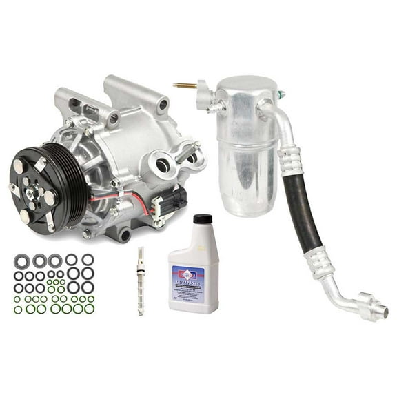 OEM AC Compressor w/ A/C Repair Kit For 2002 GMC Envoy 4.2L w/o Rear AC - BuyAutoParts