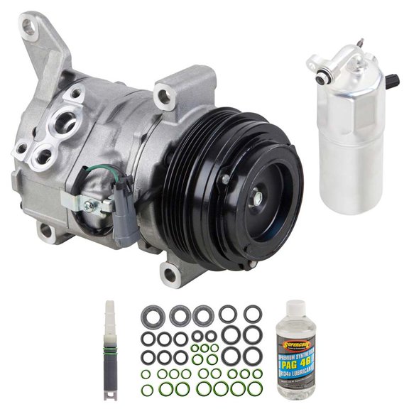 OEM AC Compressor w/ A/C Repair Kit For 2014 Chevy Silverado 2500 & 3500 HD w/ 6.0L Gas V8 - BuyAutoParts