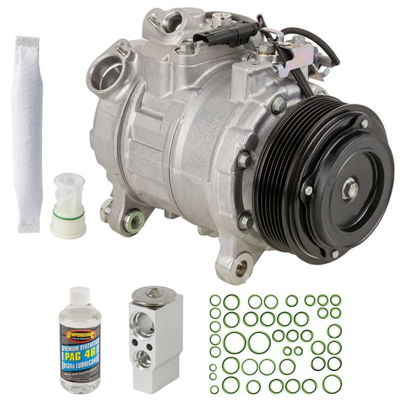 OEM AC Compressor w/ A/C Repair Kit For 2016 BMW 528i xDrive AWD F10 - Includes Drier, Expansion Valve, Oil & O-Rings - BuyAutoParts