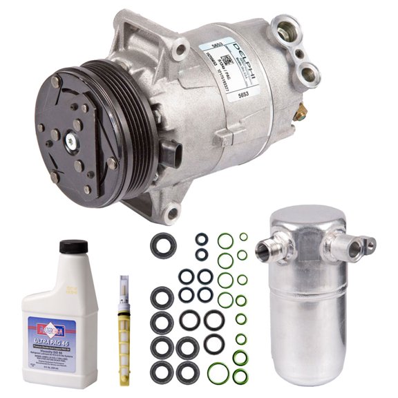 OEM AC Compressor w/ A/C Repair Kit For Chevy Malibu Classic Pontiac Grand Am & Olds Alero 2.2L 4-Cylinder - BuyAutoParts