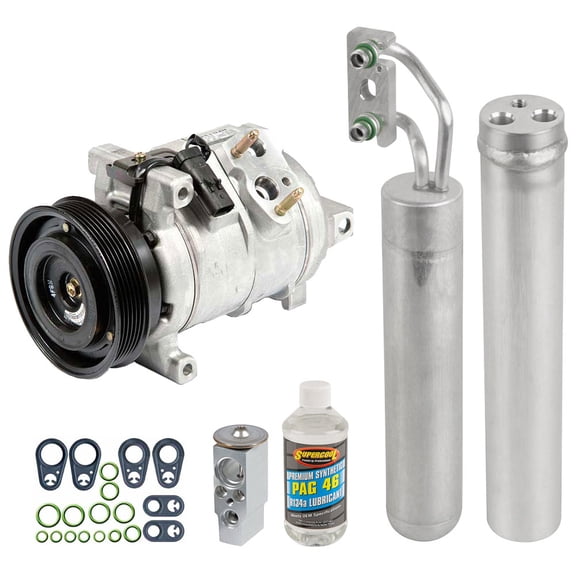 OEM AC Compressor w/ A/C Repair Kit For Dodge Charger Magnum & Chrysler 300 3.5L V6 2005 2006 - BuyAutoParts