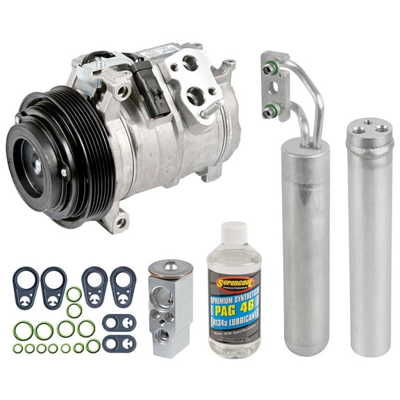 OEM AC Compressor w/ A/C Repair Kit For Dodge Charger Magnum & Chrysler 300 3.5L V6 2007 2008 2009 2010 - BuyAutoParts