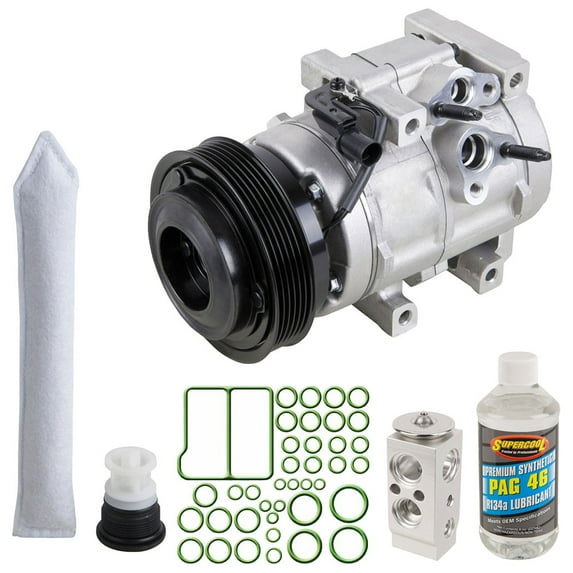 OEM AC Compressor w/ A/C Repair Kit For Kia Sedona & Hyundai Entourage 2006 2007 2008 2009 - BuyAutoParts