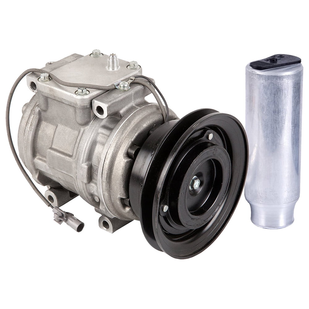 OEM AC Compressor w/ V-Belt A/C Clutch & Drier For Toyota Hilux Pickup ...