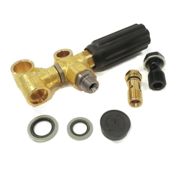 OEM Annovi Reverberi Gymatic 3/B Unloader with Bolt Set for Pressure Pump RR, RK, XM