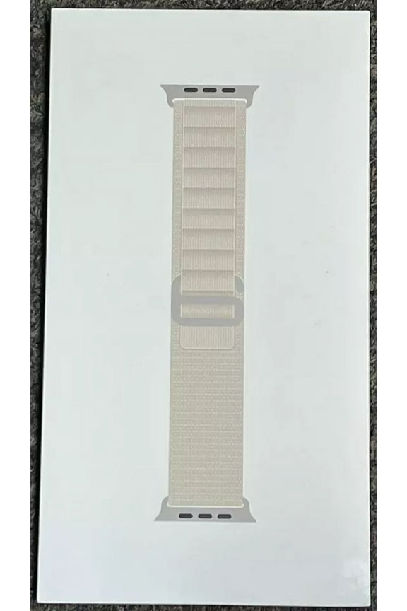 OEM Apple Watch Band Alpine Loop (49mm) Starlight Large (Fits 165mm-210mm wrist)