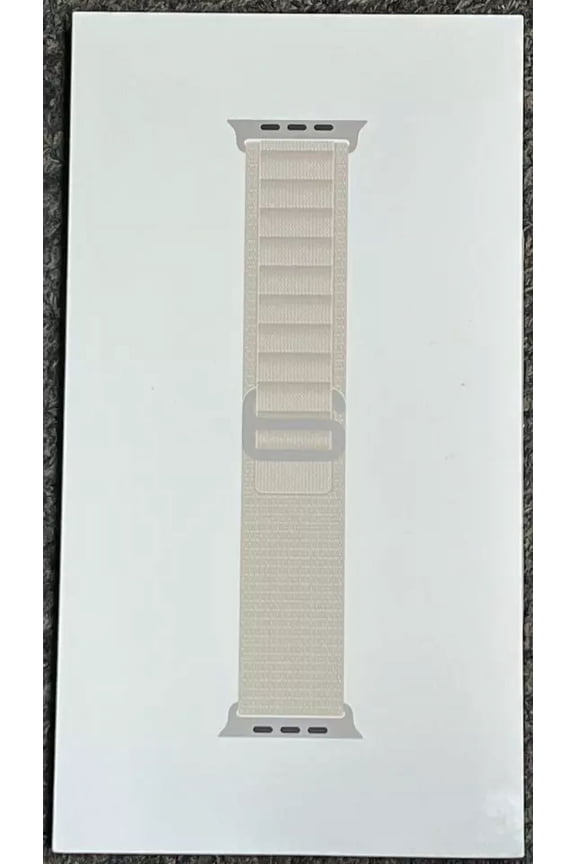 OEM Apple Watch Band Alpine Loop (49mm) Starlight Medium(Fits 145mm-190mm wrist)-New Just Box is Open.
