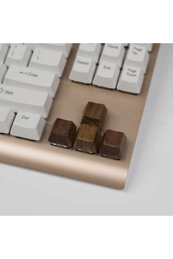 OEM Black Walnut Artisan Wooden Keycaps Directional Arrow Keys