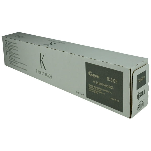 OEM Copystar TK-6329 (1T02NK0CS0) Toner Cartridge, BLACK, 35K YIELD - for use in Copystar CS-4002I printer, CS-4003I printer, CS-5002I printer, CS-5003I printer, CS-6002I printer, CS-6003I