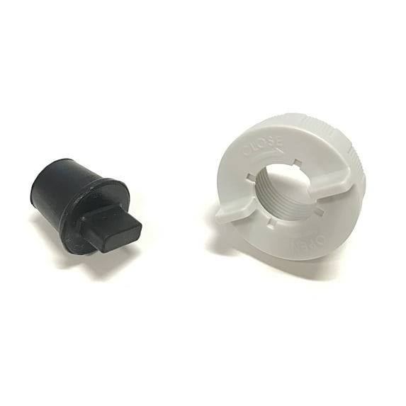OEM Danby Dehumidifier Drain Screw On Cap And Rubber Stopper Originally Shipped With DDR30A2GP, DDR30E, DDR30E1