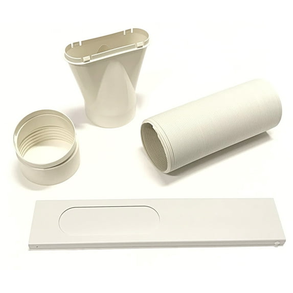 OEM Delonghi Air Conditioner AC Exhaust Window Kit Originally Shipped With PACAN280HG1W3AWH, PACAN370G1W1ALWH