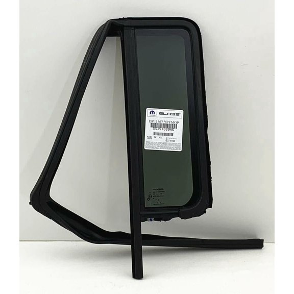 OEM Driver Left Side Rear Vent Window Vent Glass Compatible with Jeep Wrangler 4 Door Utility 2008-2017 Models/Wrangler JK 4 Door Utility 2018 Models
