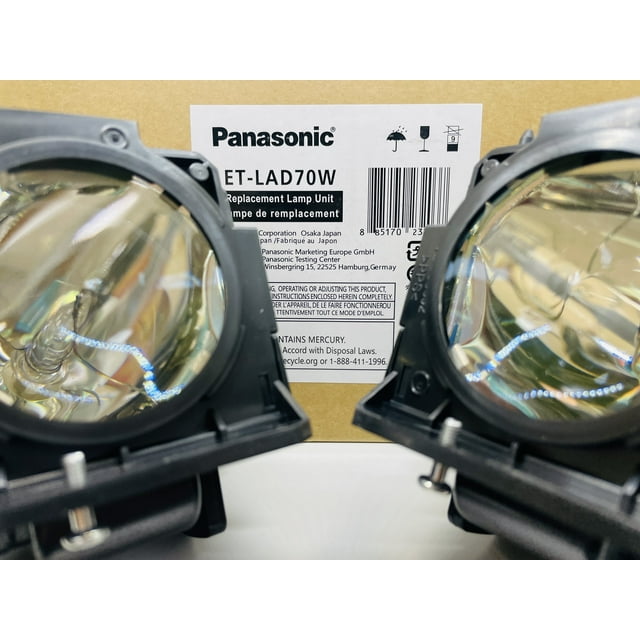 OEM ET-LAD70AW Lamp & Housing Twinpack for Panasonic Projectors - 1 Year Jaspertronics Full Support Warranty!
