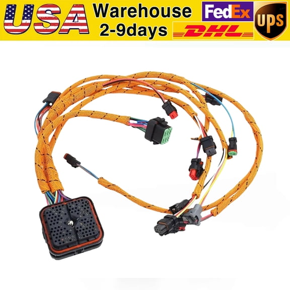 OEM Engine Speed Sensor Wiring Harness 323-9140 for Caterpillar CAT C9 Engine Excavator 330D 336D 340D Track-Type Tractor D6R D6T D7R Motor Grader 140M 160M (12-Month Warranty)