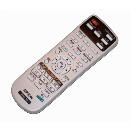 OEM Epson Projector Remote Control Originally Shipped With: PowerLite 1761W
