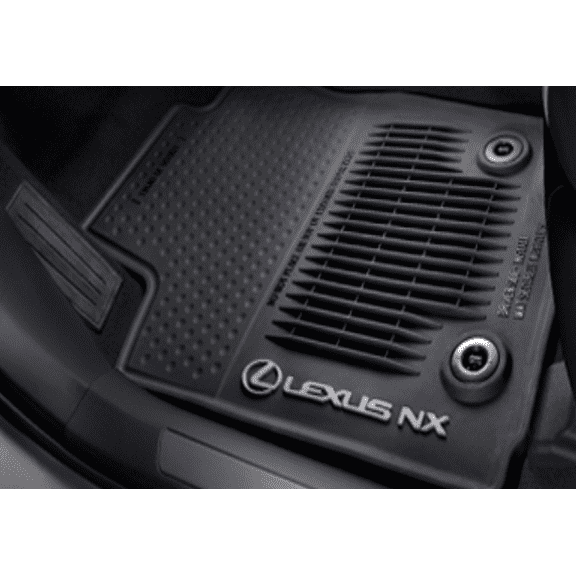 OEM FACTORY 4 PIECE ALL WEATHER FLOOR MAT SET FITMENT: 2015-2021 NX200T NX300H / NX300 (BLACK)