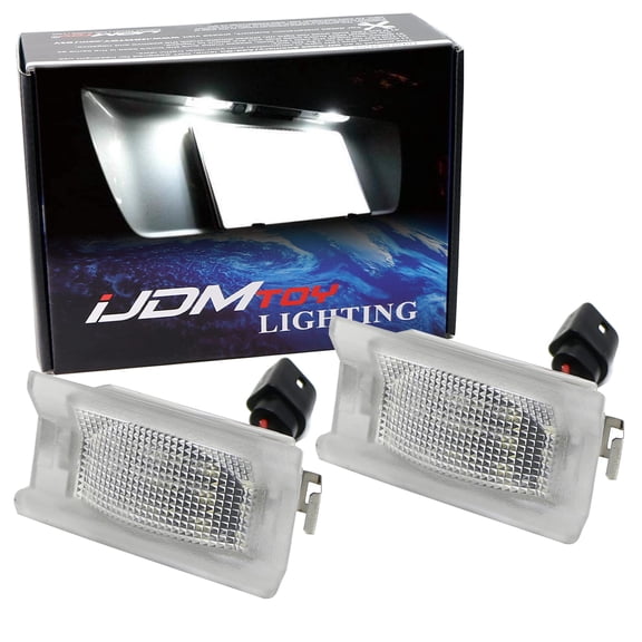 OEM-Fit 3W Full LED License Plate Light Kit For 1992-1995 BMW E34 5 Series Touring Wagon, Powered by 18-SMD Xenon White LED & Can-bus No Error