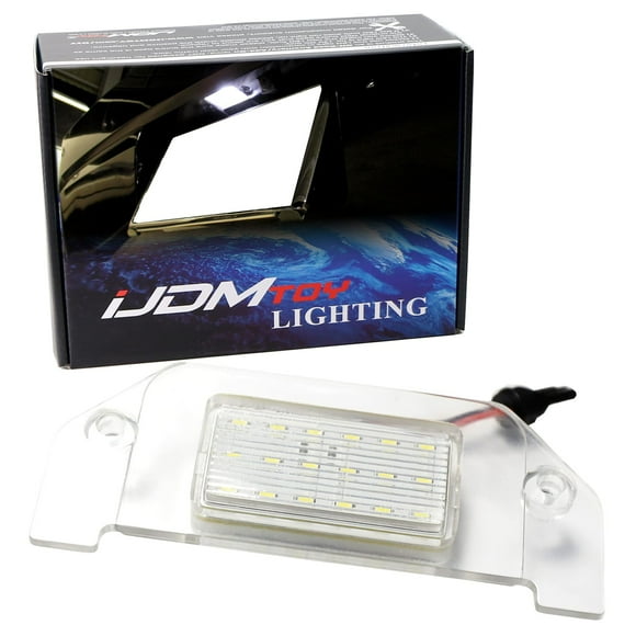 OEM-Fit 3W Full LED License Plate Light Kit For 2005-2014 Dodge Charger Challenger Dart Avenger Magnum, Powered by 18-SMD Xenon White LED
