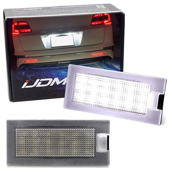 OEM-Fit 3W Full LED License Plate Light Kit For 2009-2020 Dodge Journey (Fiat Freemont), Powered By 18-Piece Xenon White LED Diodes