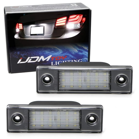 OEM-Fit 3W Full LED License Plate Light Kit For 2011-15 Chevy Cruze & 2016-up Chevrolet Spark, Powered by 18-SMD Xenon White LED & Can-bus Error Free