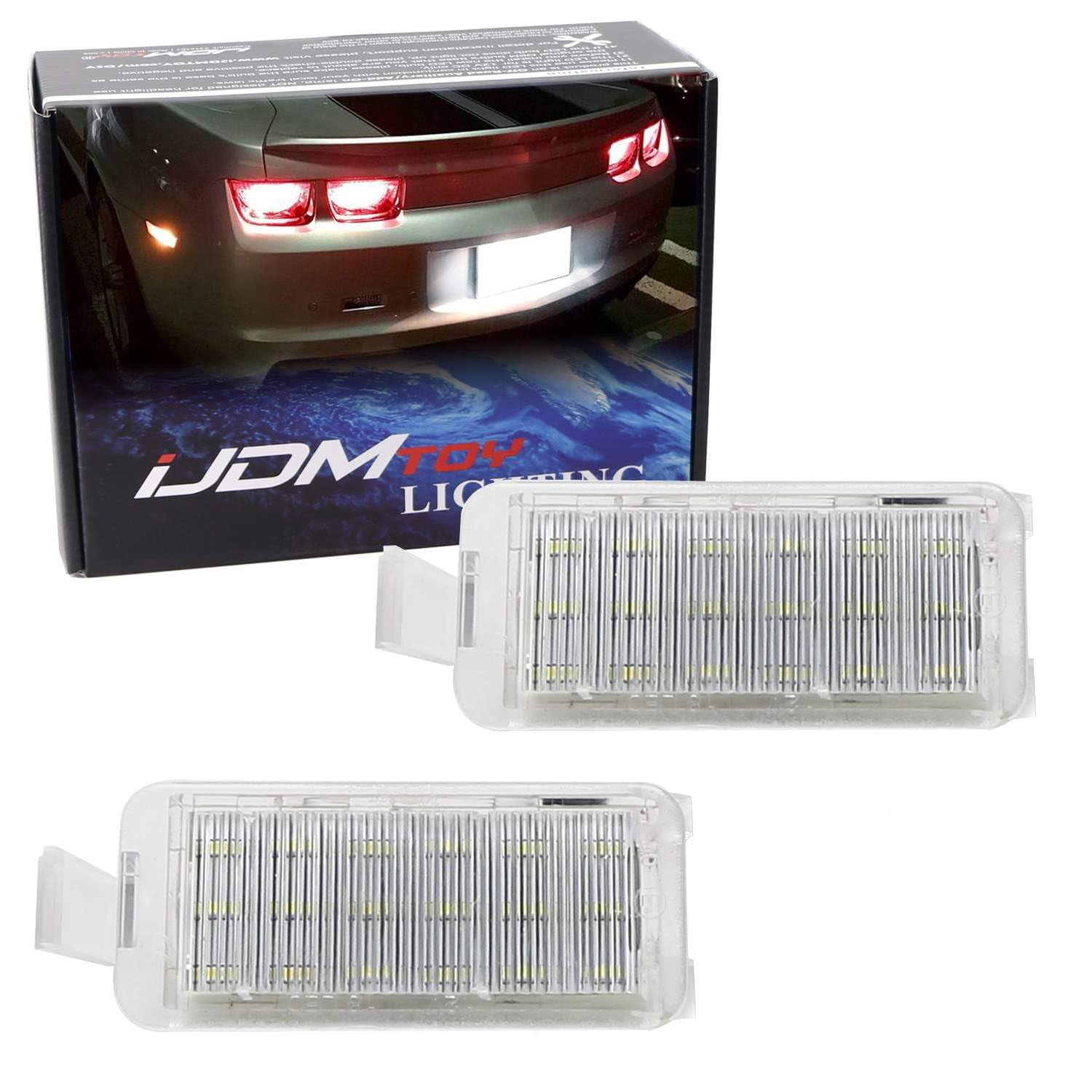2014 Camaro Fog Lights OEM-Fit 3W Full LED License Plate Light Kit