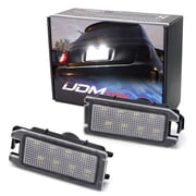 OEM-Fit 3x Brighter 8-SMD LED CAN-bus Error Free License Plate Lights For Fiat 500, Maserati Levante; For Jeep Grand Cherokee, Powered by 8-SMD Xenon White LED Diodes