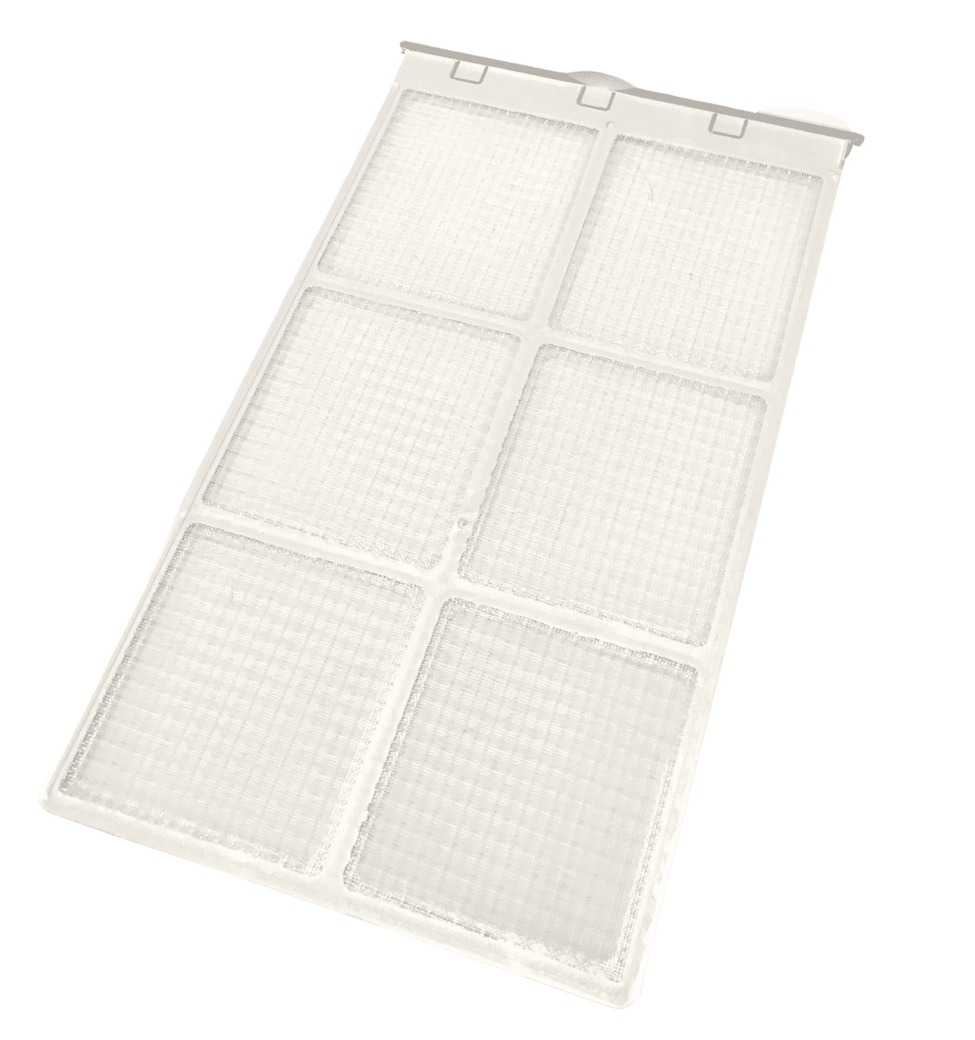 GE AHP05LZ window unit AC filter obstructed by loose bracket/cord