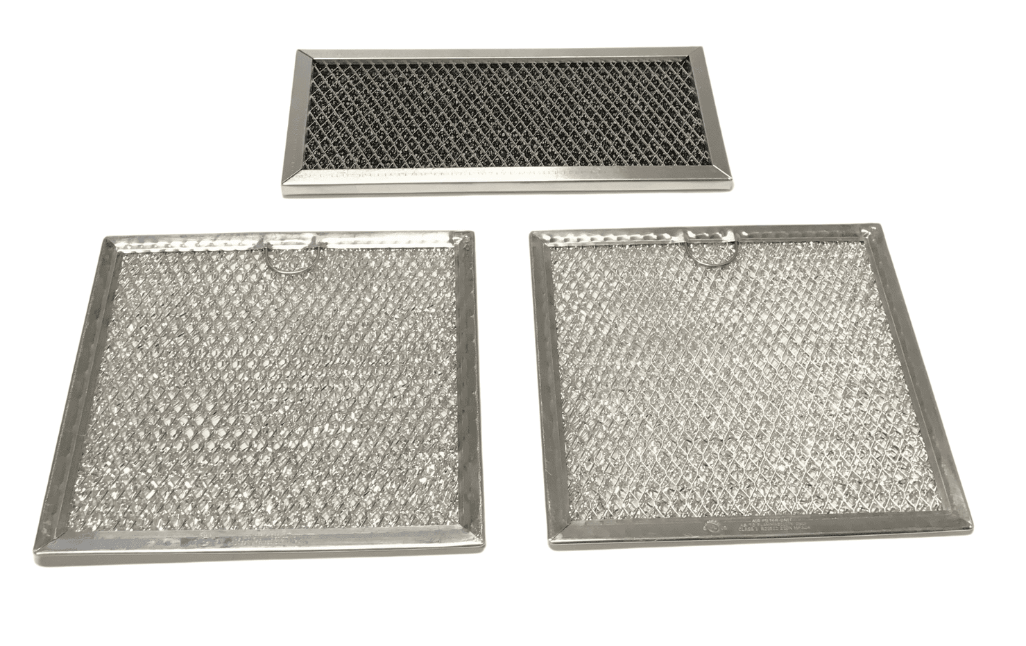 OEM GE Microwave Grease & Charcoal Filter Set Originally Shipped With