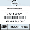 thumbnail image 1 of OEM GENUINE NISSAN 2005-2019 Seal-Oil,Differential Side - 38342-EB00A, 1 of 1