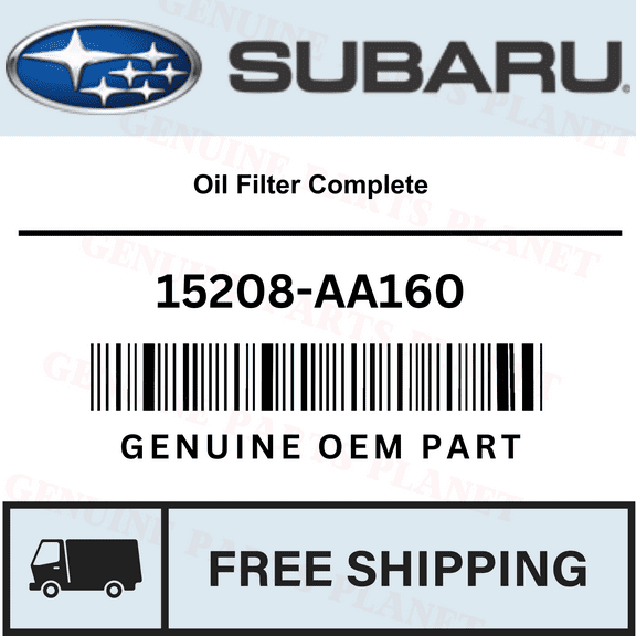 OEM GENUINE SUBARU 2011-2021 Oil Filter Complete - 15208-AA160
