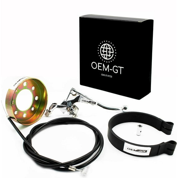 OEM-GT New Mini Bike Brake Kit With Band, Drum, Cable Set And Professional Lever