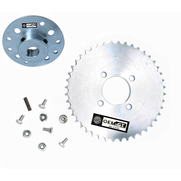 OEM-GT Rear Sprocket & Hub For Mini Bike Go Kart 44 Tooth for 40/41/420 Chain 1" Axle.