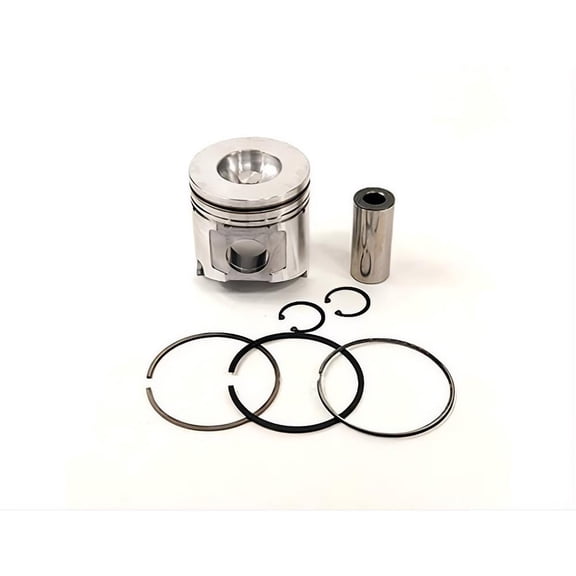 OEM Grade 106mm Piston With Rings Compatible with Yanmar 4TNV106 4TNV106T C50R-3 Generator 4-Cylinder Diesel 61.7mm Comp Height Standard Bore 123907-22081 (2002-2012)