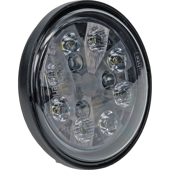 OEM Grade 24W LED Sealed Round Hi/Lo Beam 2200 Lumens Compatible with 2155 2550 2755 2950 4020 4430 4630 8430 Tractor Spot Flood Screwed Connection AR48723 TL3025 RE19081 AR85264