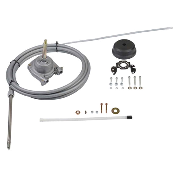 OEM Grade 26ft Rotary Steering System Compatible with 1968-Present Single Station Boats Outboard up to V-6 Quick Connect 900-318026 SS13726 SS14726