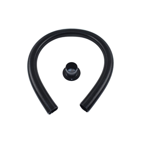 OEM Grade Black 2" x 5' Outboard Rigging Hose Kit Compatible with Universal Outboard Motor Hides Cables Fuel Lines Wiring UV Stabilized Flange Sternflex Tubing 18-9883B-1 Honda