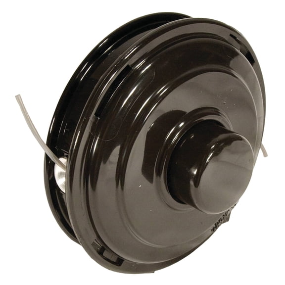 OEM Grade Bump Feed Trimmer Head Compatible with Mini Echo Husqvarna John Deere Ryobi Poulan Toro Black Decker String Trimmer Weed Eater Head Curved Shaft Under 22cc Single Dual Line