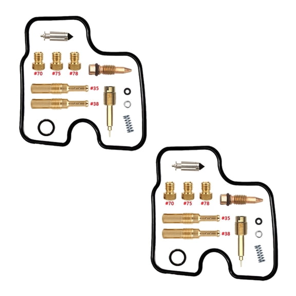 OEM Grade Carburetor Rebuild Kit Compatible with 2001-2006 Honda VT125C 125cc PD22 Carb Motorcycle