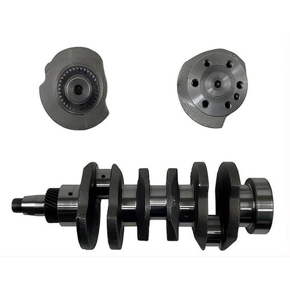 OEM Grade Crankshaft Compatible with Caterpillar 301.5/301.6/CB2.5 3013C/C1.5 1.5L 3-cyl Diesel 1990-2010 90mm Stroke Forged Steel W/Gear 235-6967
