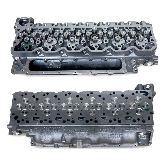 OEM Grade Cylinder Head w/Valves 4V Common Rail Compatible with International Harvester WorkStar 7400/WorkStar 8600/M2 Business Class/T270 Truck 2009-2018 ISB 6.7L Diesel 5282703