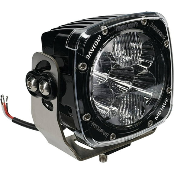 OEM Grade Dual 5 Inch Mojave Series LED Racing Light Kit 12000 Lumens 140W 12-24V 2-Light with Lens Covers Wiring Harness Compatible with UTV ATV Off-Road Desert Racing Truck Heavy Duty