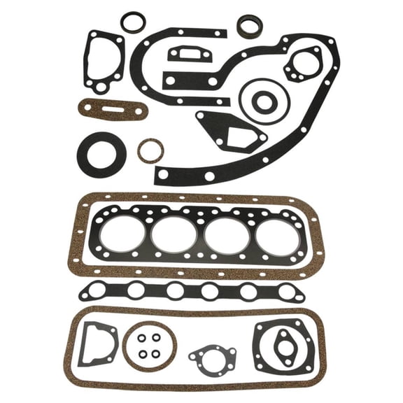 OEM Grade Engine Gasket Set Compatible with Allis Chalmers B 1B IB C CA RC B125 B15 Tractor 125 CID 4-Cyl Gas Engine Complete Replaces 70226500 Head Valve Cover Oil Pan Manifold Seals