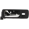 thumbnail image 1 of OEM Grade Front Left Interior Door Handle Compatible with 1996-2004 Acura RL Chrome Lever With Black Bezel With Lock Button 72165SZ3003ZA Base Premium SE Replacement Direct Fit, 1 of 2