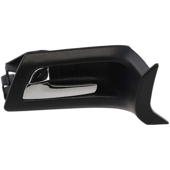 OEM Grade Front Left Interior Door Handle Compatible with 2008-2009 Pontiac G8 Chrome Lever With Black Bezel With Lock Button 92213438 Base GT Gxp Replacement Direct Fit New