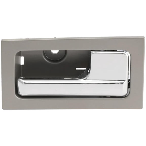 OEM Grade Front or Rear Right Interior Door Handle Compatible with 2009-2014 Ford F-150 Silver Bezel With Chrome Lever Lock Button CL3Z1522600EA-PFM FX2 FX4 King Ranch Lariat