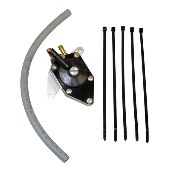 OEM Grade Fuel Pump Without VRO Compatible with 1980-1998 Johnson Evinrude 25HP 30HP 35HP 2-Cyl 3.000" Cross Flow 40HP 50HP 55HP 2-Cyl 3.187" Looper 2-Stroke Outboard No Oil